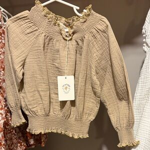 NWT Fin & Vince Smock Blouse